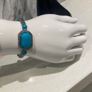 Turquoise and Silver Women's Bracelet